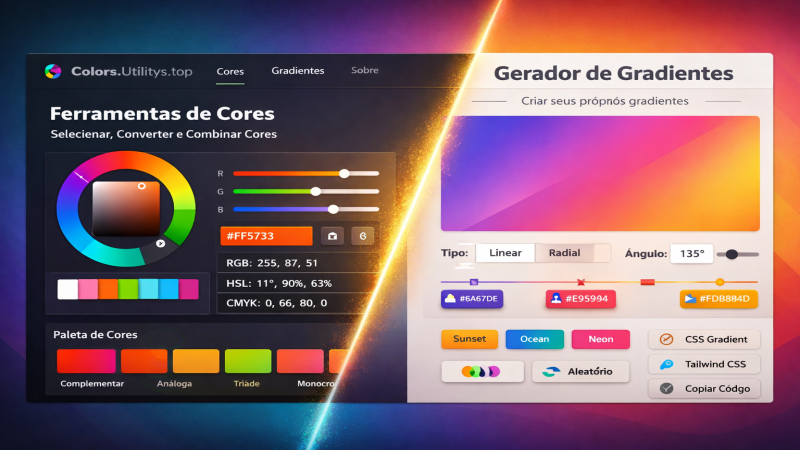 Cores e Gradientes