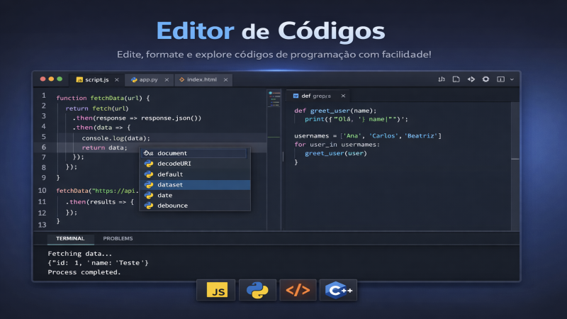 Editor de Códigos